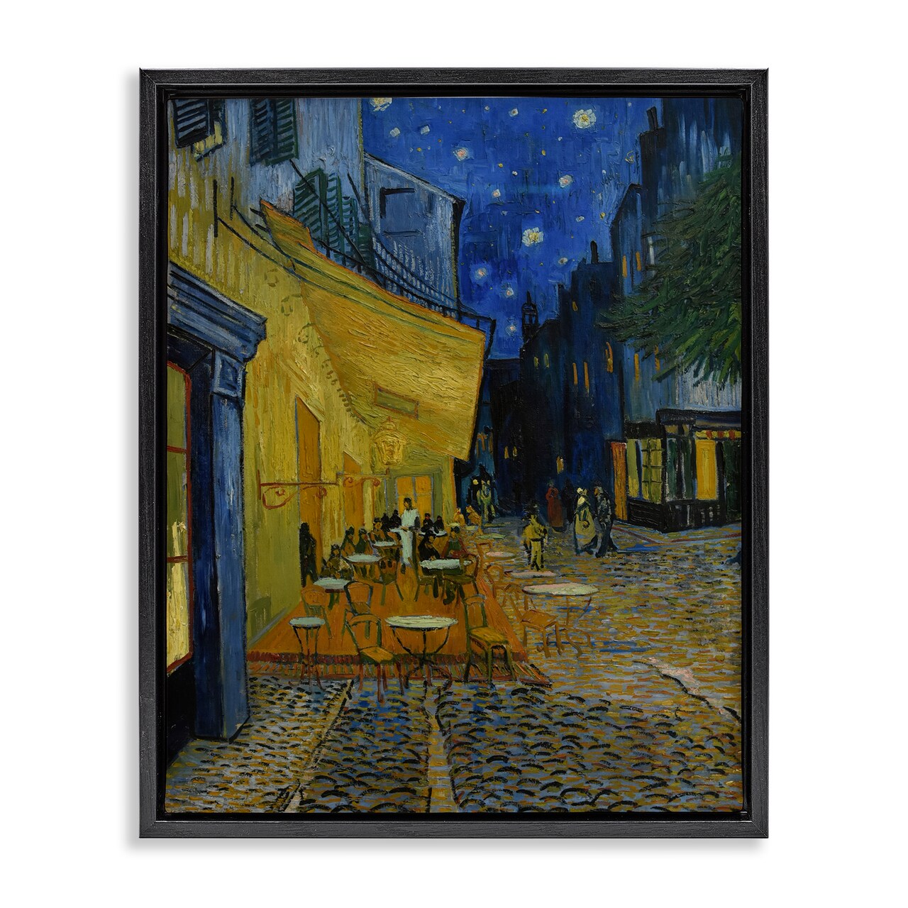Stupell Industries Van Gogh Café Terrace at Night Framed Floater Canvas Wall Art Design by one1000paintings